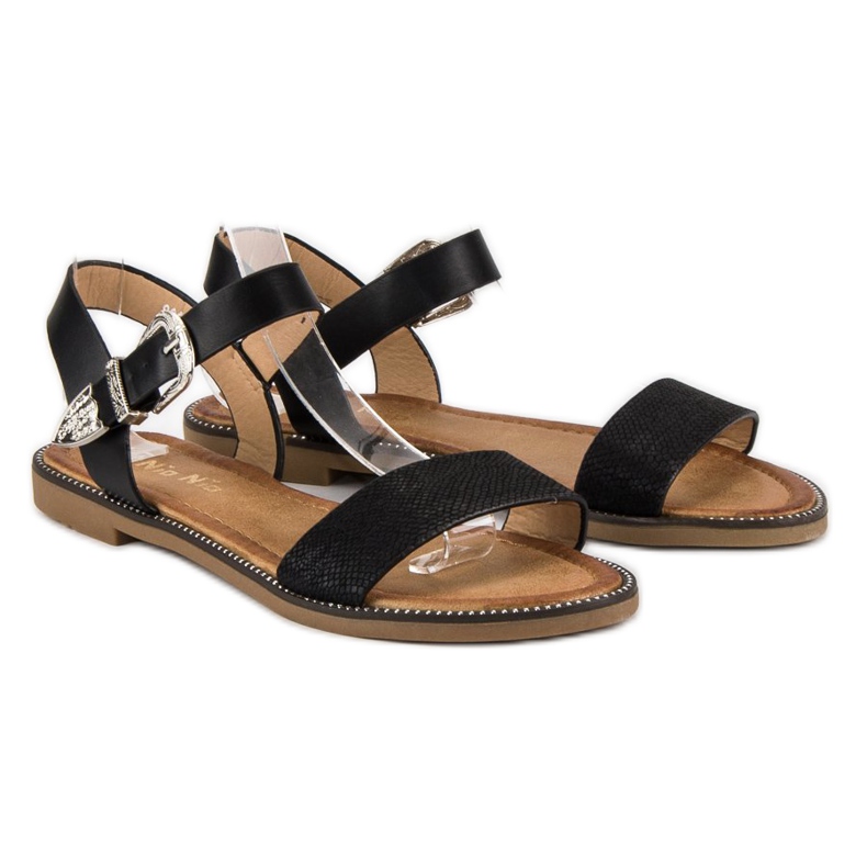 Nio Nio Comfortable flat sandals black 1