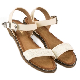 Nio Nio Comfortable flat sandals yellow 1