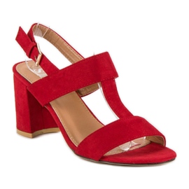 SDS Red sandals on a post 4