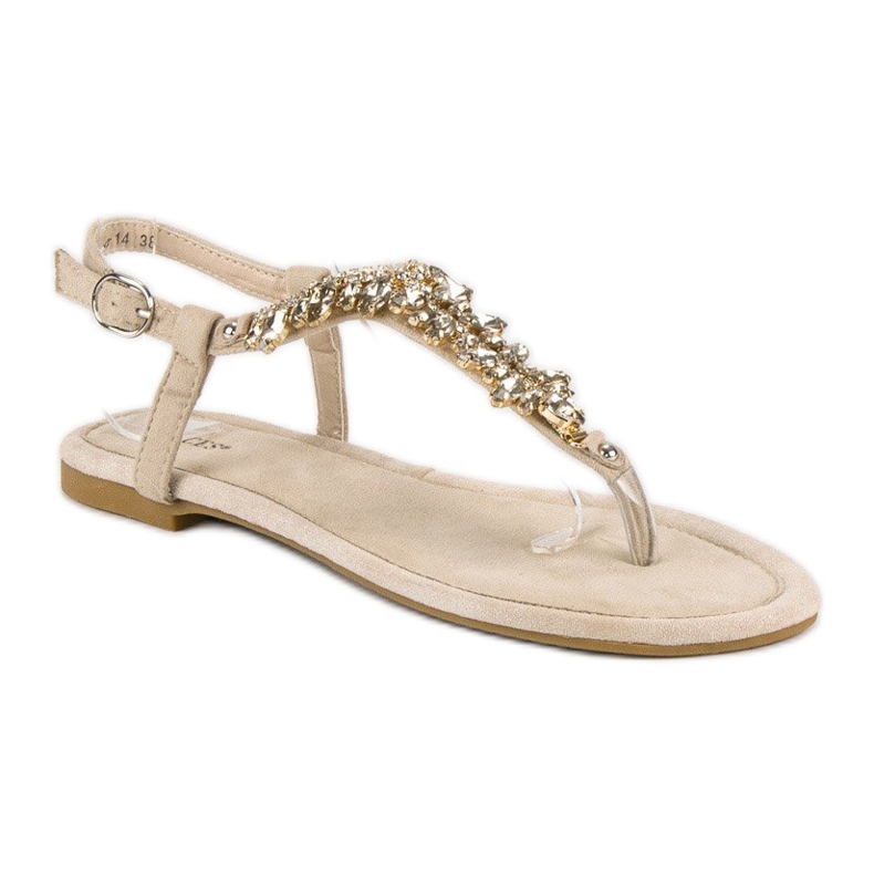 Elegant flat sandals vices brown 1