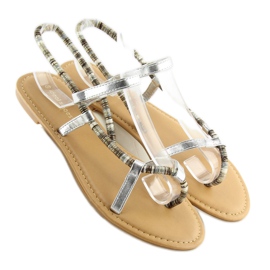 Silver sandals 5130 silver grey 2
