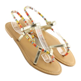 Gold sandals 5130 gold golden 2