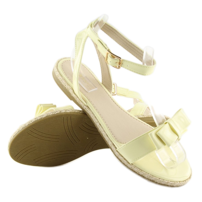 Pastel yellow sandals 6128 yellow 2 Pastel yellow sandals 6128 yellow 2