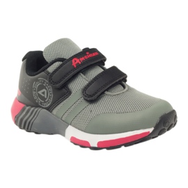 American Club American ADI sports shoes for children 16687 gray black grey red 1