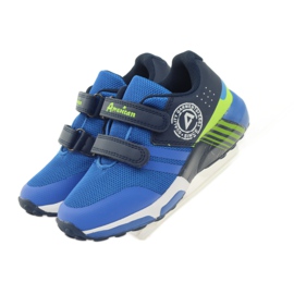 American Club American ADI sports shoes for children 16687 blue green navy blue 4
