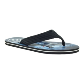 American Club American men's flip-flops SURF black 1