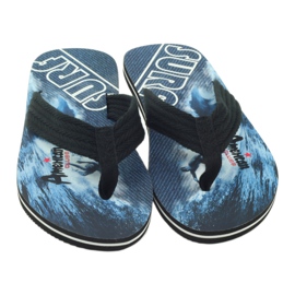 American Club American men's flip-flops SURF black 3
