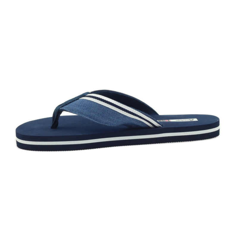 American Club American women's foam flip-flops navy blue 2