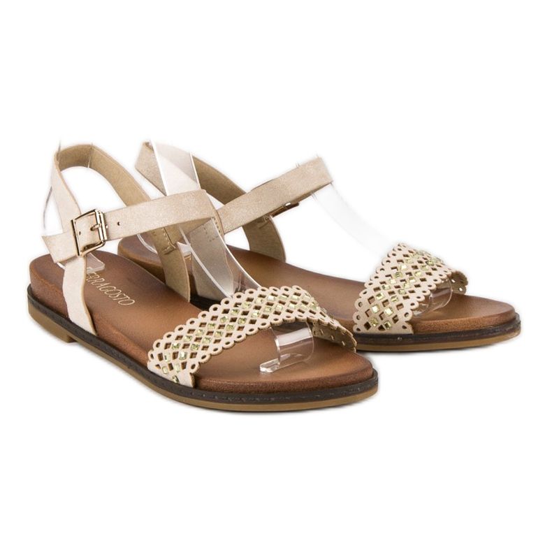 Licean Elegant beige sandals 1