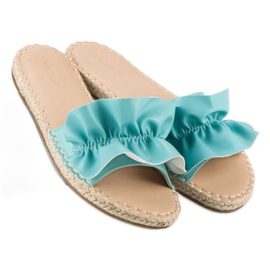 Blue flip flops espadrilles vices 1
