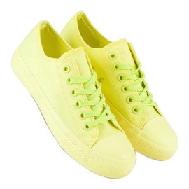 SHELOVET Yellow Sneakers On The Binding 1