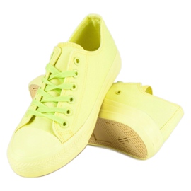 SHELOVET Yellow Sneakers On The Binding 2