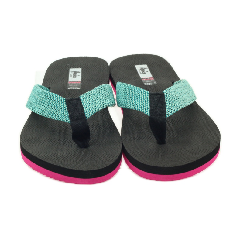 American Club American women's foam flip-flops green 3
