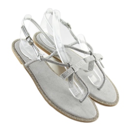Gray Sandals for women flip-flops 17715 Grigio grey 2