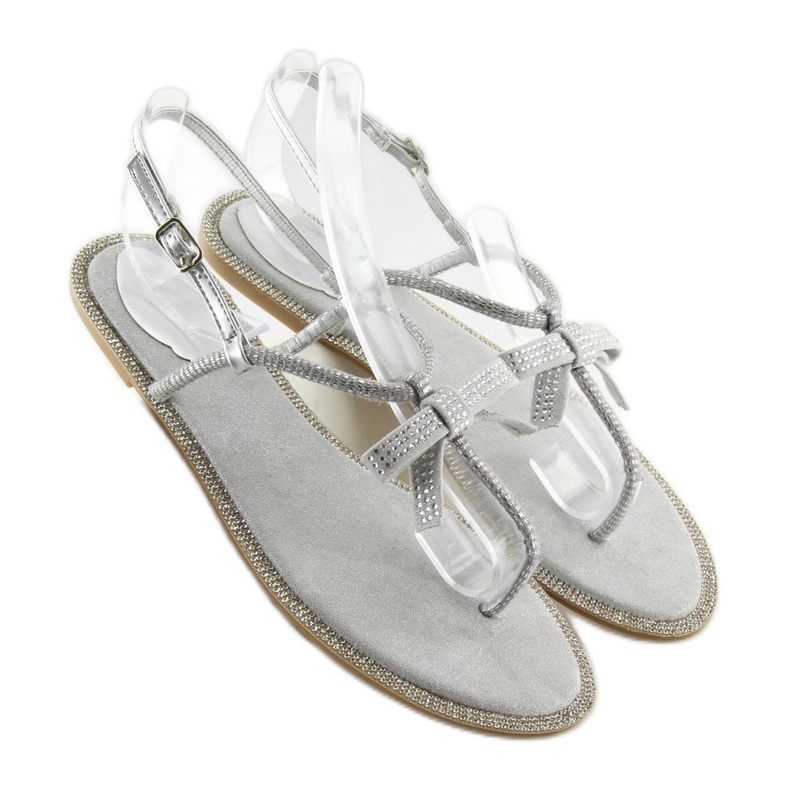 Gray Sandals for women flip-flops 17715 Grigio grey 2