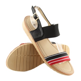 Black women's sandals J1024-A4 black 1