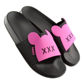 Silicone XoXo pink slippers J10761B 2