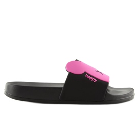 Silicone XoXo pink slippers J10761B 1