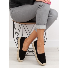 Black women's espadrilles BB10P black 1