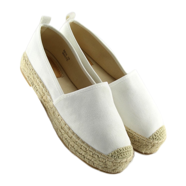 White women's espadrilles BB10P white 1