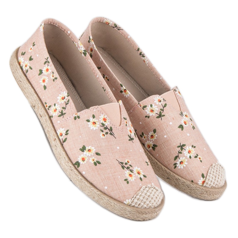 Espadrilles with flowers vices pink 1