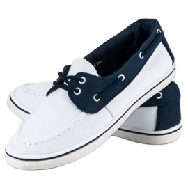 McKey Fashionable navy loafers white 2 McKey Fashionable navy loafers white 2