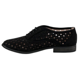 Corina Openwork shoes with a binding black 1