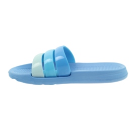 American Club American women's pool slippers blue 2