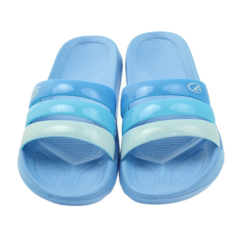 American Club American women's pool slippers blue 3
