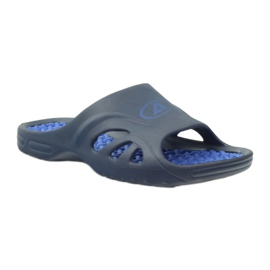 American Club American men's foam pool slippers navy blue 1 American Club American men's foam pool slippers navy blue 1