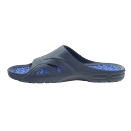 American Club American men's foam pool slippers navy blue 2 American Club American men's foam pool slippers navy blue 2