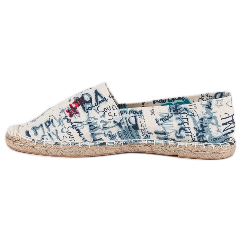McKey Stylish espadrilles white blue navy blue 1 McKey Stylish espadrilles white blue navy blue 1