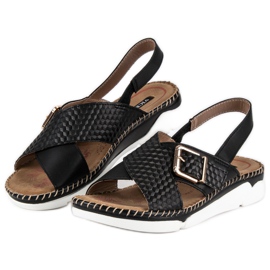 Comfortable vices sandals black 2