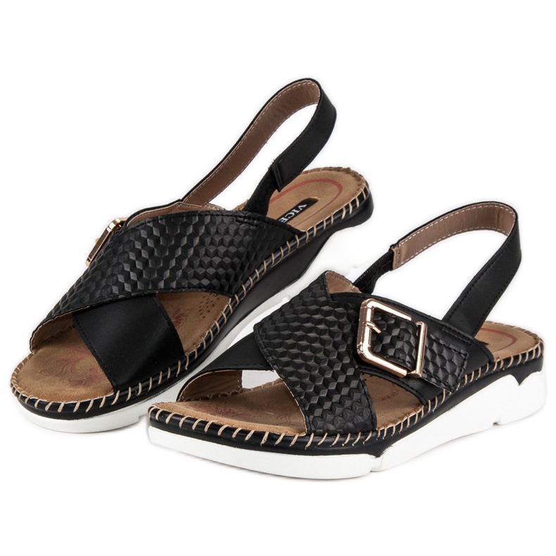 Comfortable vices sandals black 2