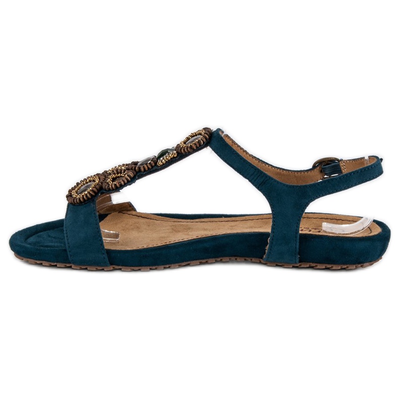 Corina Stylish flat sandals blue 1