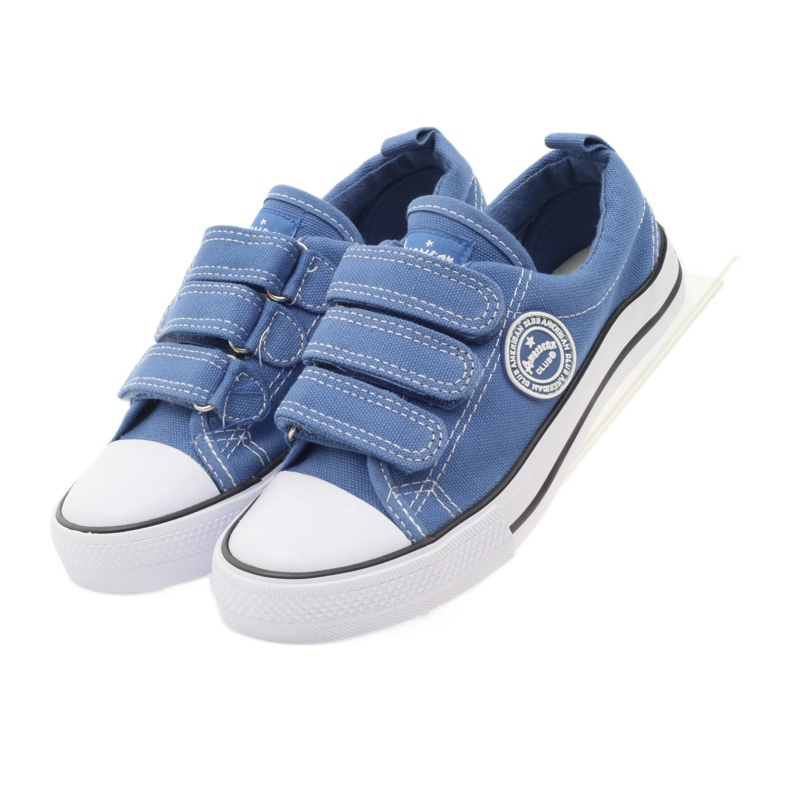 American Club American blu Velcro sneakers blue 4