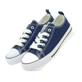 American Club navy blue tied sneakers 4 American Club navy blue tied sneakers 4