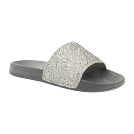 Profiled slippers Big Star glitter grey 1