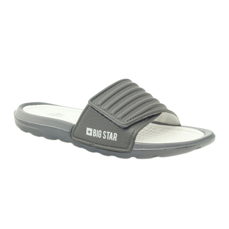 Velcro profiled Big Star flip-flops grey 1 Velcro profiled Big Star flip-flops grey 1