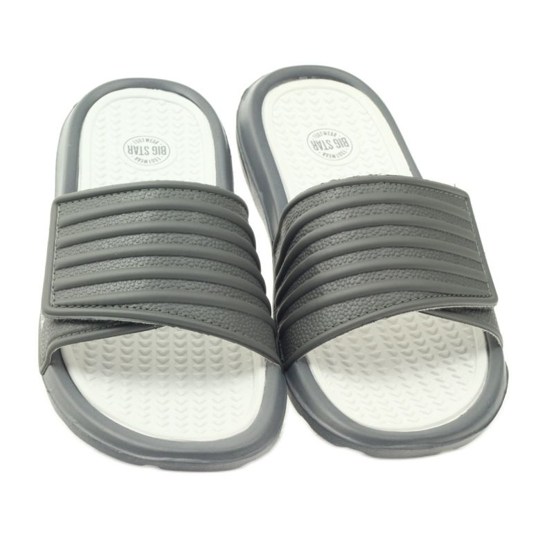 Velcro profiled Big Star flip-flops grey 3 Velcro profiled Big Star flip-flops grey 3