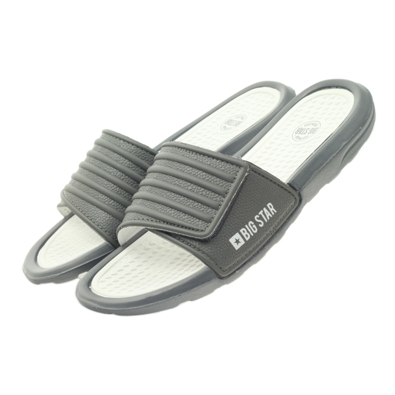 Velcro profiled Big Star flip-flops grey 4 Velcro profiled Big Star flip-flops grey 4