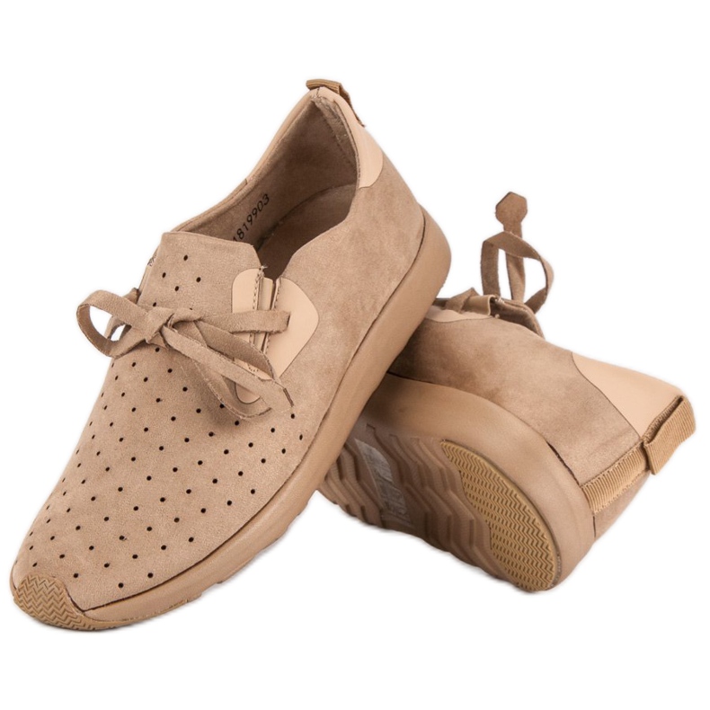 Kylie Suede Openwork Slipons brown 2