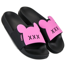 Fashionable vices slippers pink 1