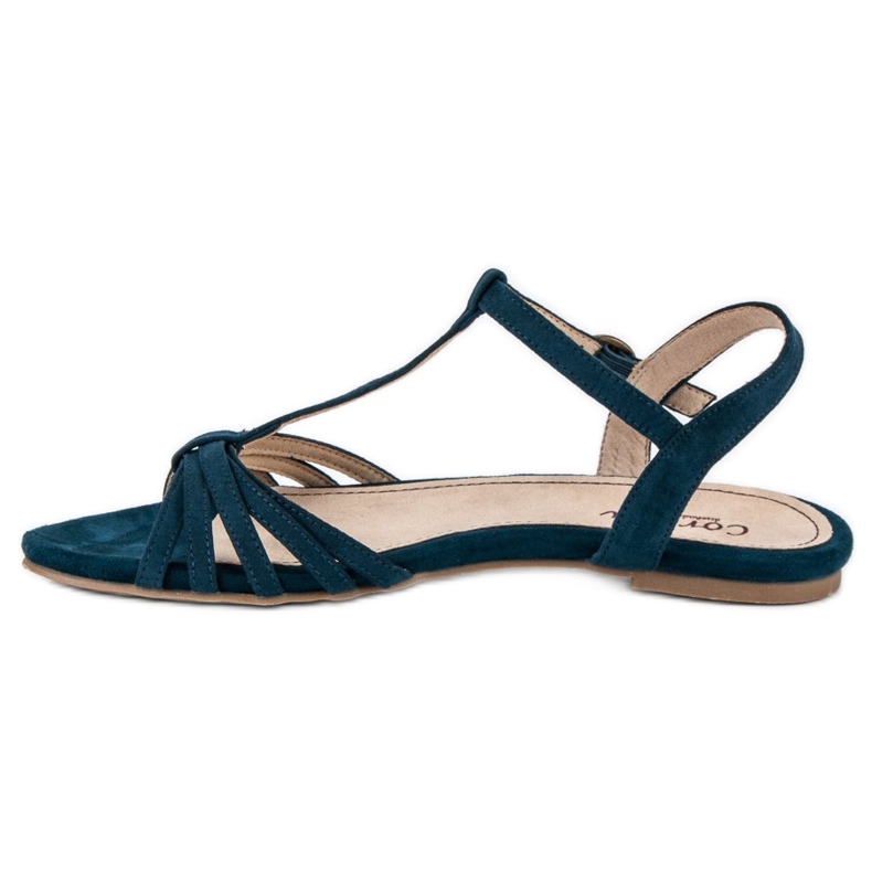 Corina Navy blue flat sandals 1 Corina Navy blue flat sandals 1