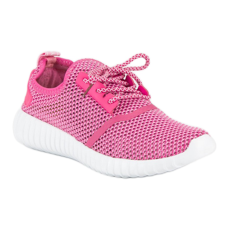 Openwork pink sneakers 1