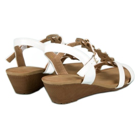 White wedge sandals 1