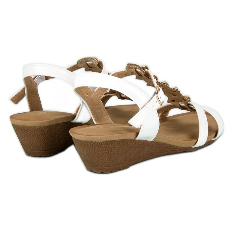 White wedge sandals 1