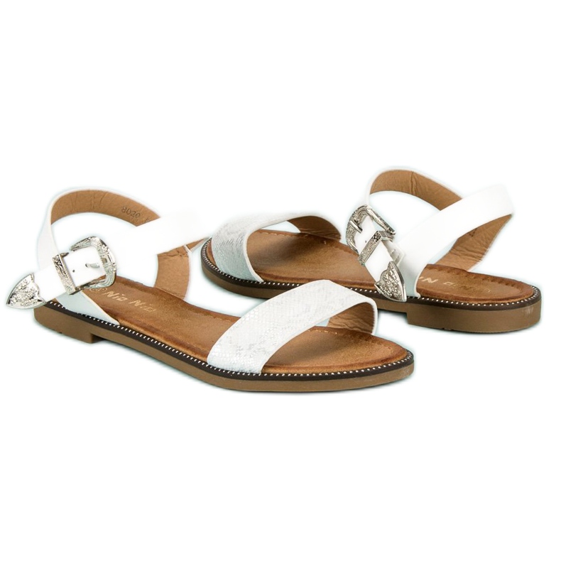 Nio Nio Comfortable flat sandals white 1