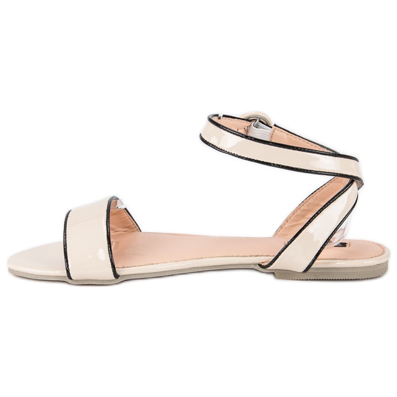 Patent vices sandals brown 1