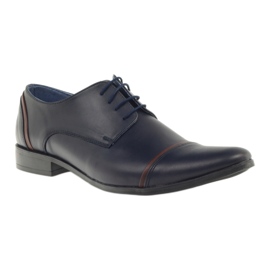 Veni vici Formal leather shoes, men's navy blue 149 1